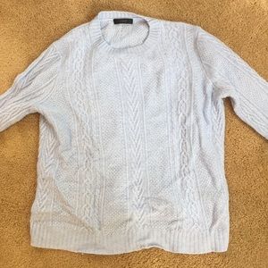Blue J. Crew Bell Sleeve Sweater
